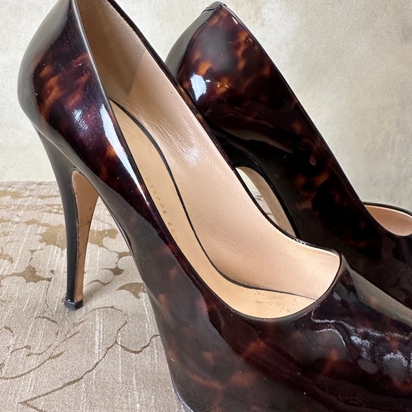 Giuseppe Zanotti tortoise patent leather platform heels size 6 / 36 - Picture 2 of 6